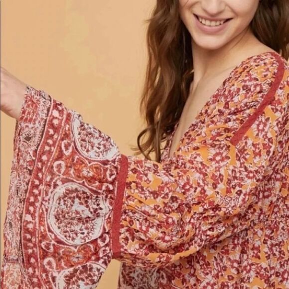 New Free people Lorraine Kimono tunic size XS - Picture 3 of 8